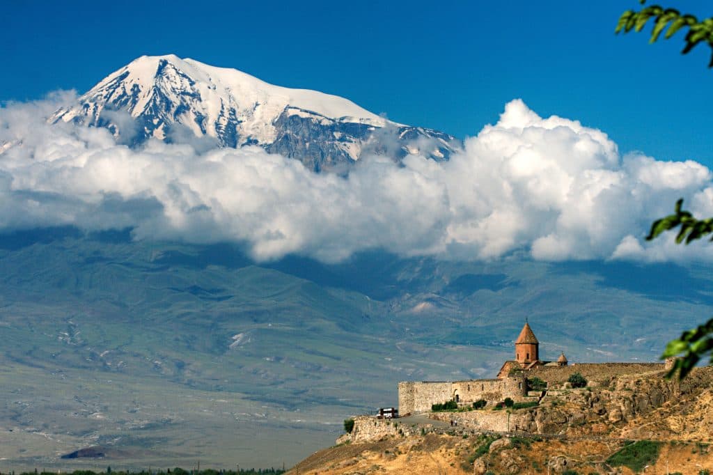 Khor Virap monastery overlooking Mount Ararat